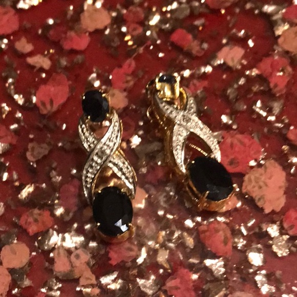 Beautiful Sapphire 3.0 CTW Designer Earrings - Picture 7 of 11